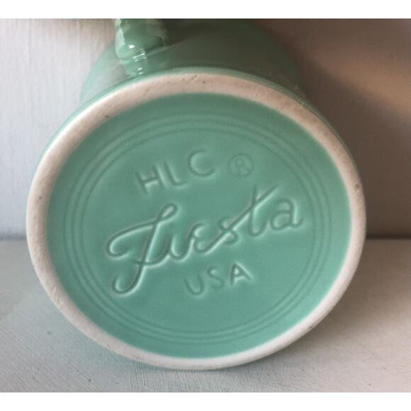 Fiesta HLC Ceramic Coffee Mug O-Ring Handle Sea Foam Mint Green 10 Ounce USA - Picture 4 of 12
